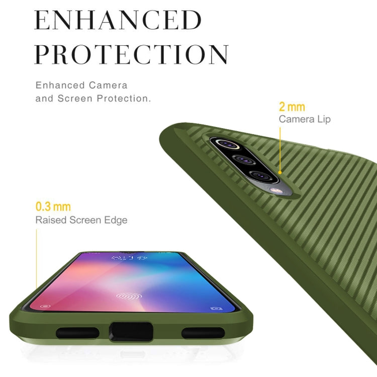 For Xiaomi Mi 9 Carbon Fiber Texture Shockproof TPU Protective Case