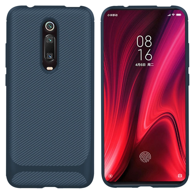 For Xiaomi Mi 9T / 9T Pro(Russian Version) Carbon Fiber Texture Shockproof TPU Protective Case