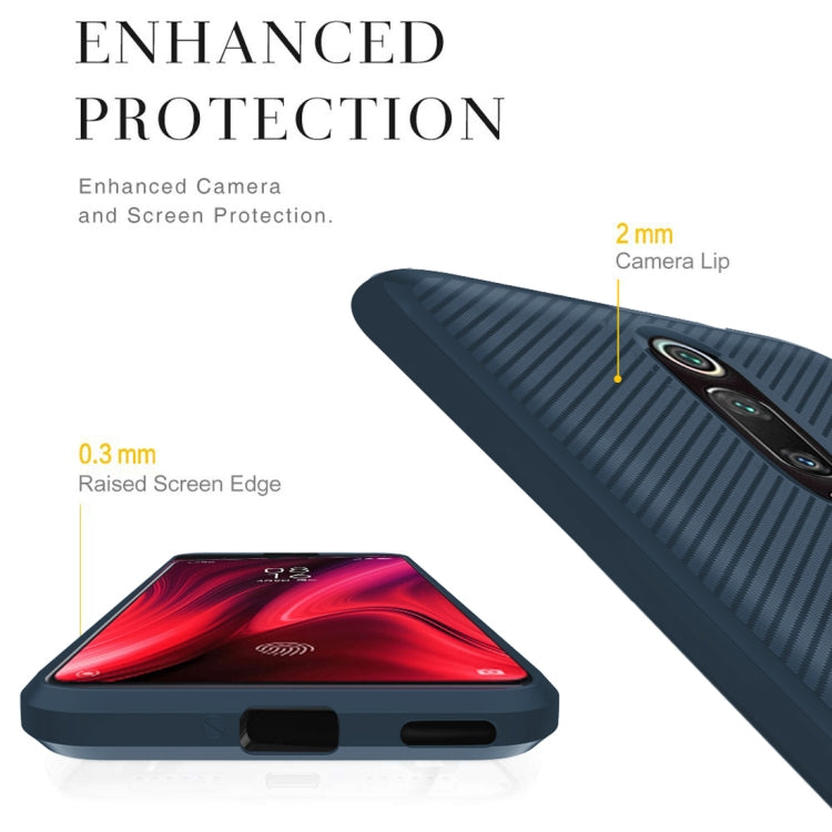 For Xiaomi Mi 9T / 9T Pro(Russian Version) Carbon Fiber Texture Shockproof TPU Protective Case