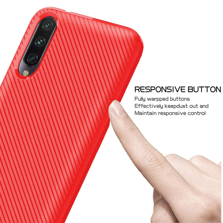 For Xiaomi Mi A3 Carbon Fiber Texture Shockproof TPU Protective Case