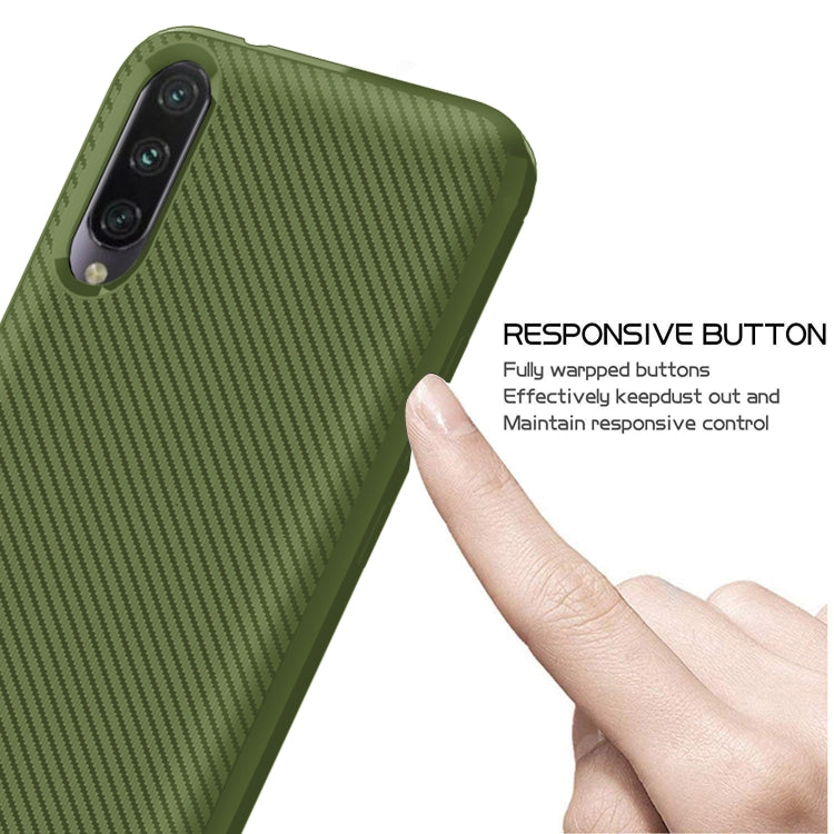 For Xiaomi Mi A3 Carbon Fiber Texture Shockproof TPU Protective Case