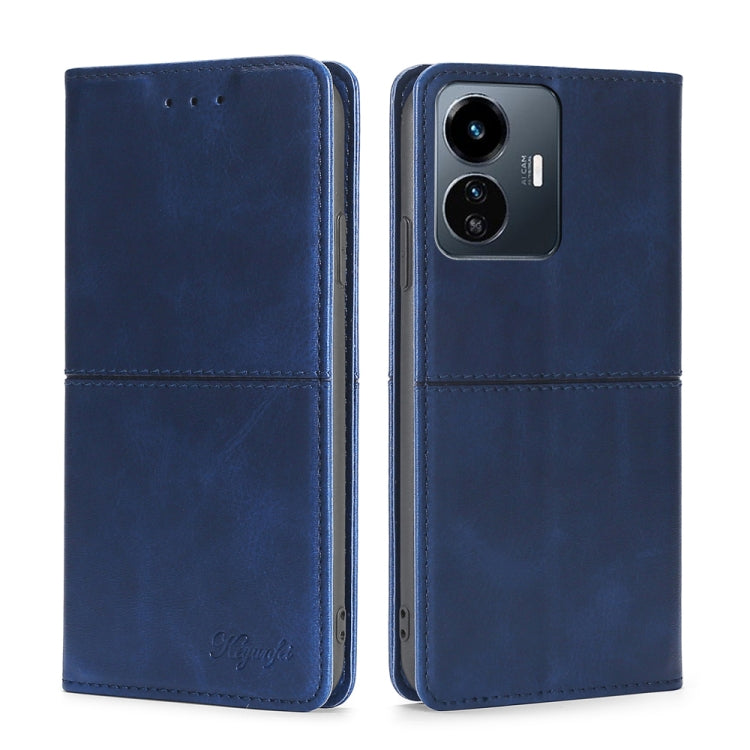 For vivo Y77 5G Global Cow Texture Magnetic Leather Phone Case