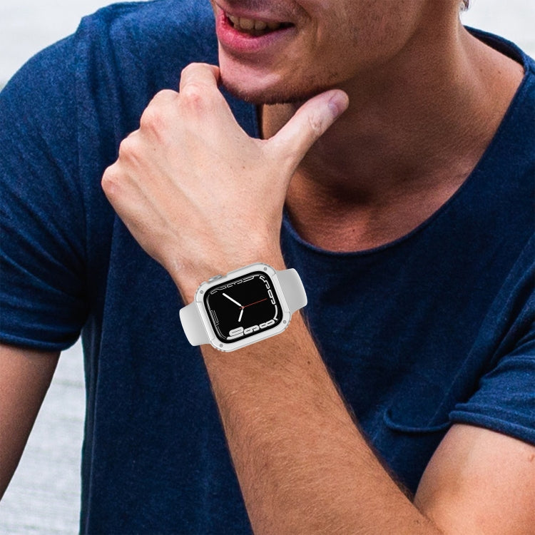 2 in 1 Screen Tempered Glass Film Protective Case For Apple Watch Series 3 & 2 & 1 38mm