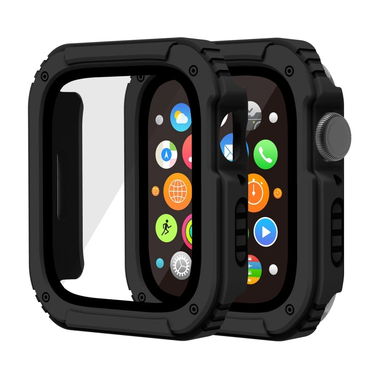 2 in 1 Screen Tempered Glass Film Protective Case For Apple Watch Series 3 & 2 & 1 38mm