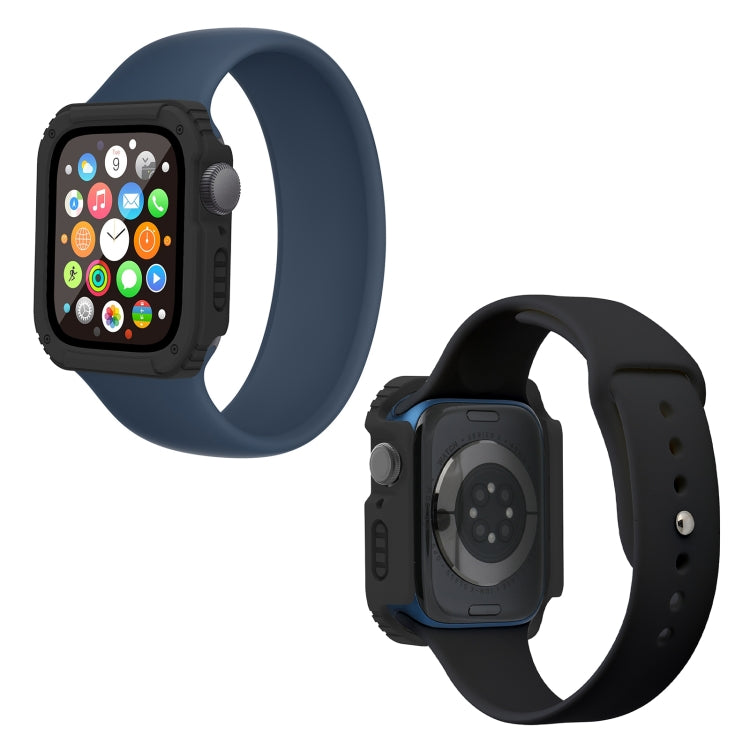 2 in 1 Screen Tempered Glass Film Protective Case For Apple Watch Series 3 & 2 & 1 38mm