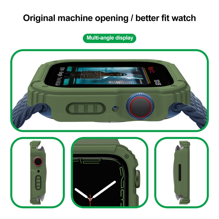 2 in 1 Screen Tempered Glass Film Protective Case For Apple Watch Series 3 & 2 & 1 38mm