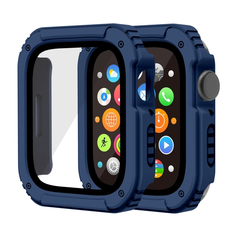 2 in 1 Screen Tempered Glass Film Protective Case For Apple Watch Series 3 & 2 & 1 38mm