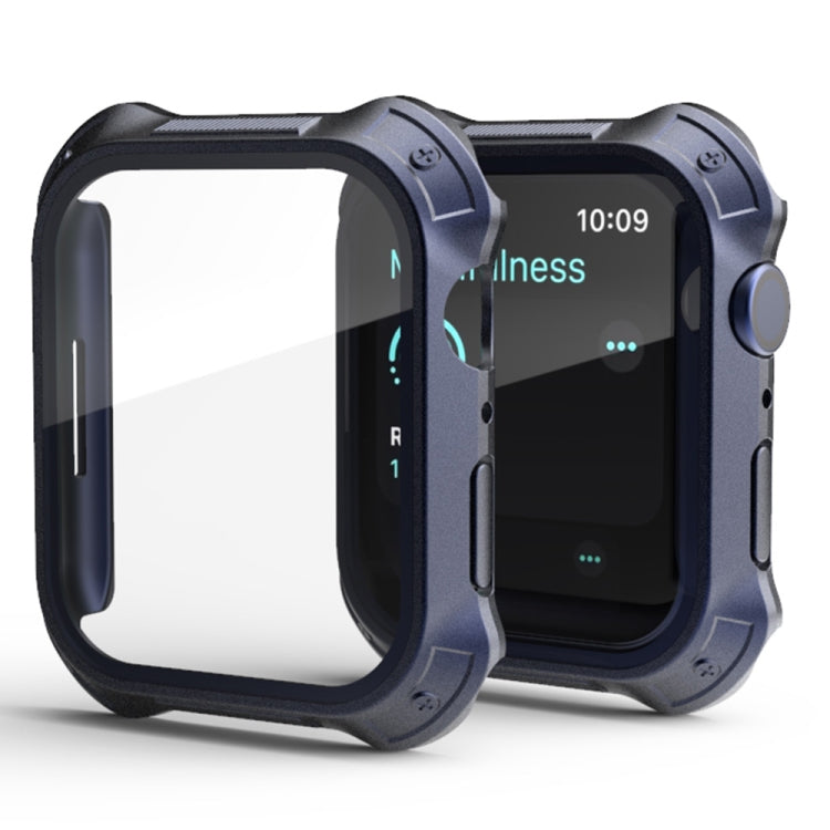 2 in 1 PC Frame + Screen Tempered Glass Film Protective Case For Apple Watch Series 9 / 8 / 7 41mm
