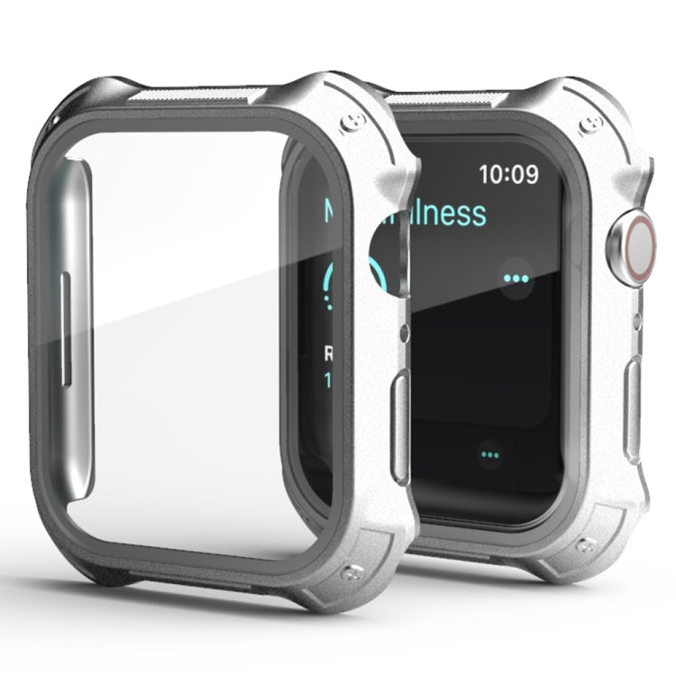 2 in 1 PC Frame + Screen Tempered Glass Film Protective Case For Apple Watch Series 9 / 8 / 7 41mm