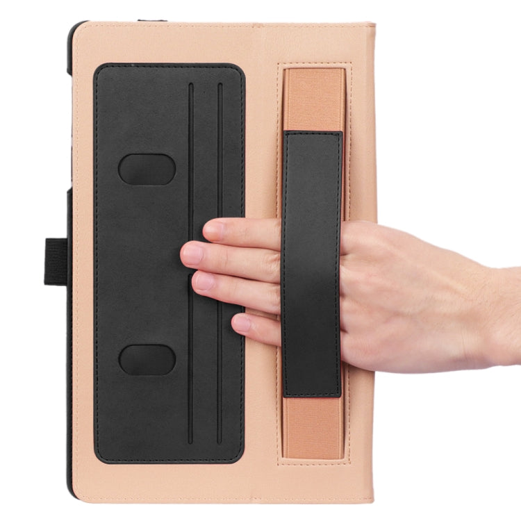 For Lenovo Tab M10 Plus (TB-X606F) Retro Texture PU + TPU Horizontal Flip  Leather Case with Holder & Card Slots & Hand Strap