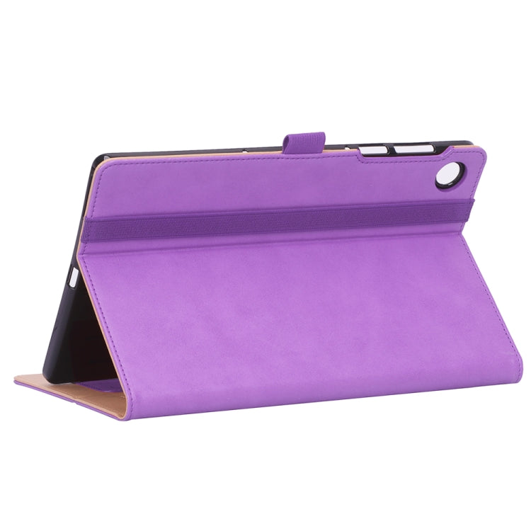 For Lenovo Tab M10 Plus (TB-X606F) Retro Texture PU + TPU Horizontal Flip  Leather Case with Holder & Card Slots & Hand Strap
