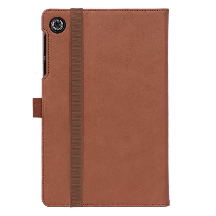 For Lenovo Tab M10 Plus (TB-X606F) Retro Texture PU + TPU Horizontal Flip  Leather Case with Holder & Card Slots & Hand Strap