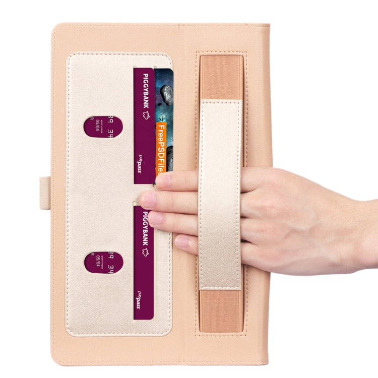 For Lenovo Tab M10 Plus (TB-X606F) Retro Texture PU + TPU Horizontal Flip  Leather Case with Holder & Card Slots & Hand Strap