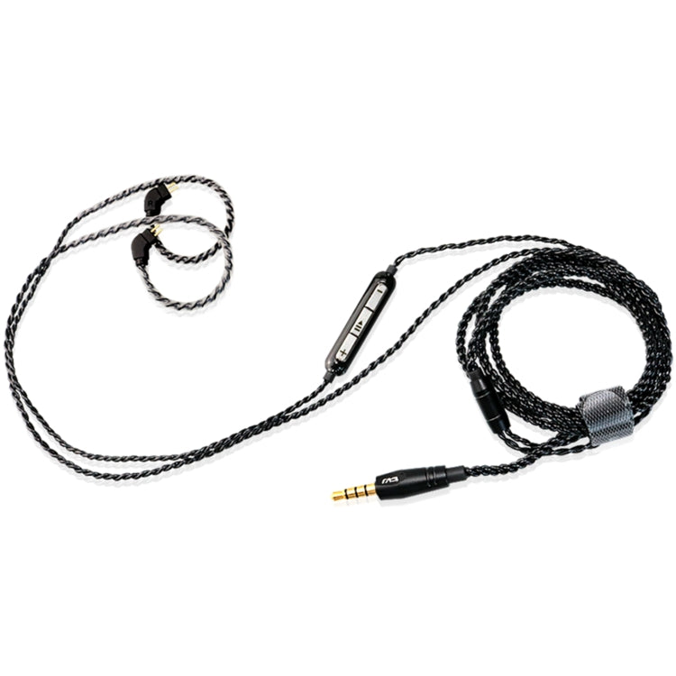 CVJ-V1 1.25m Oxygen-free Copper Silver Plated Upgrade Cable For 0.78mm Earphones, With Mic