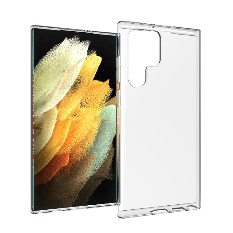 For Samsung Galaxy S22 Ultra 5G Waterproof Texture TPU Phone Case(Transparent)