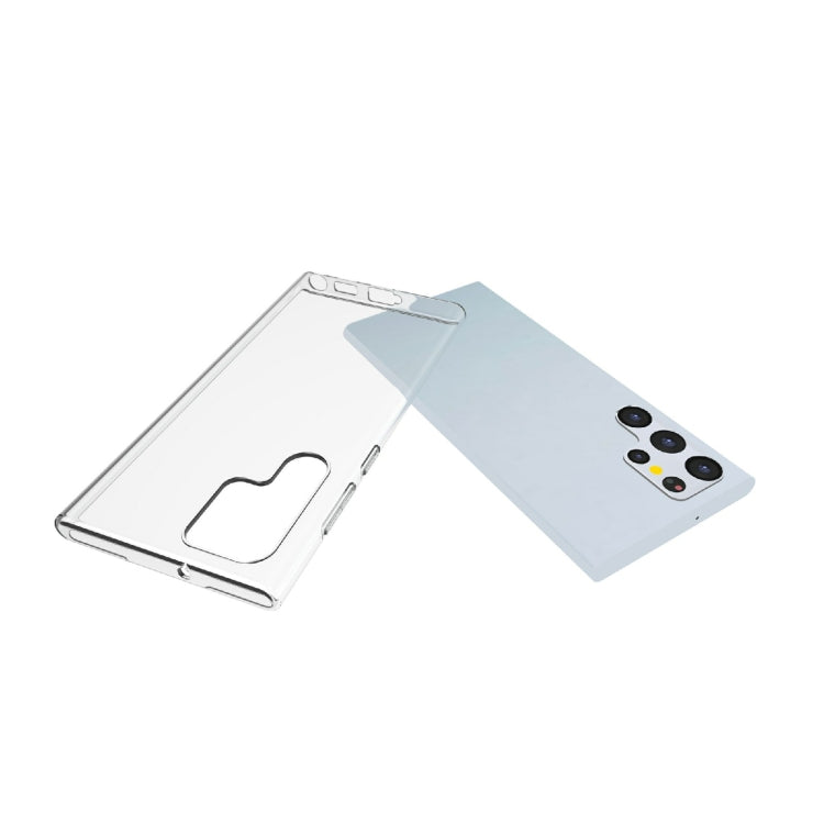 For Samsung Galaxy S22 Ultra 5G Waterproof Texture TPU Phone Case(Transparent)