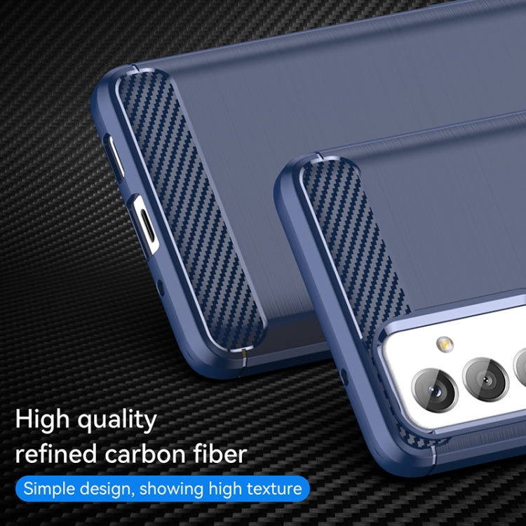 For Samsung Galaxy A82 Brushed Texture Carbon Fiber TPU Phone Case