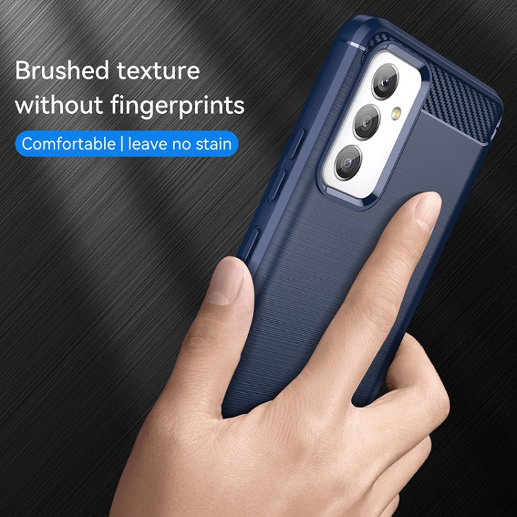 For Samsung Galaxy A82 Brushed Texture Carbon Fiber TPU Phone Case