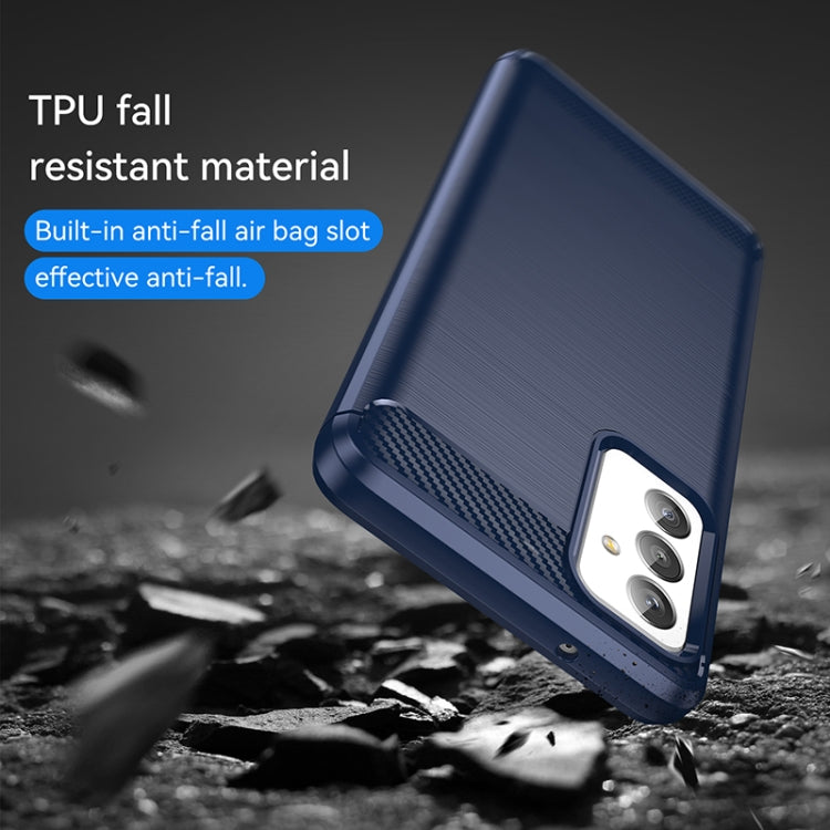 For Samsung Galaxy A82 Brushed Texture Carbon Fiber TPU Phone Case