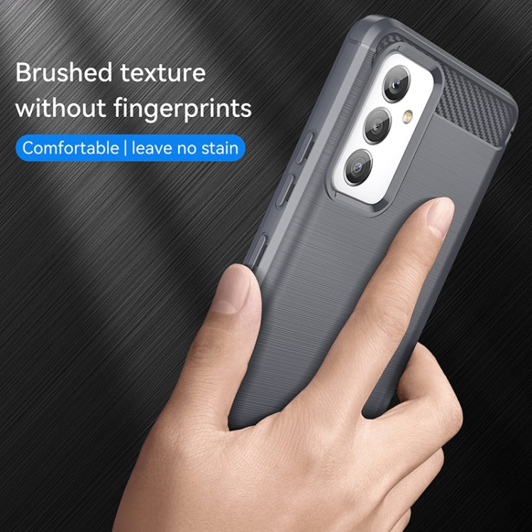 For Samsung Galaxy A82 Brushed Texture Carbon Fiber TPU Phone Case