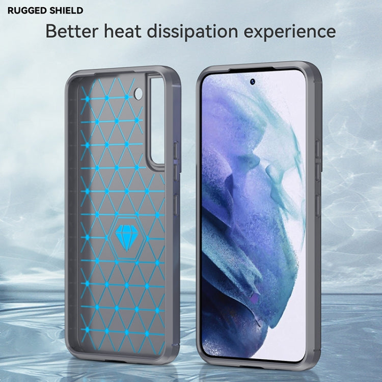 For Samsung Galaxy S22+ Brushed Texture Carbon Fiber TPU Phone Case