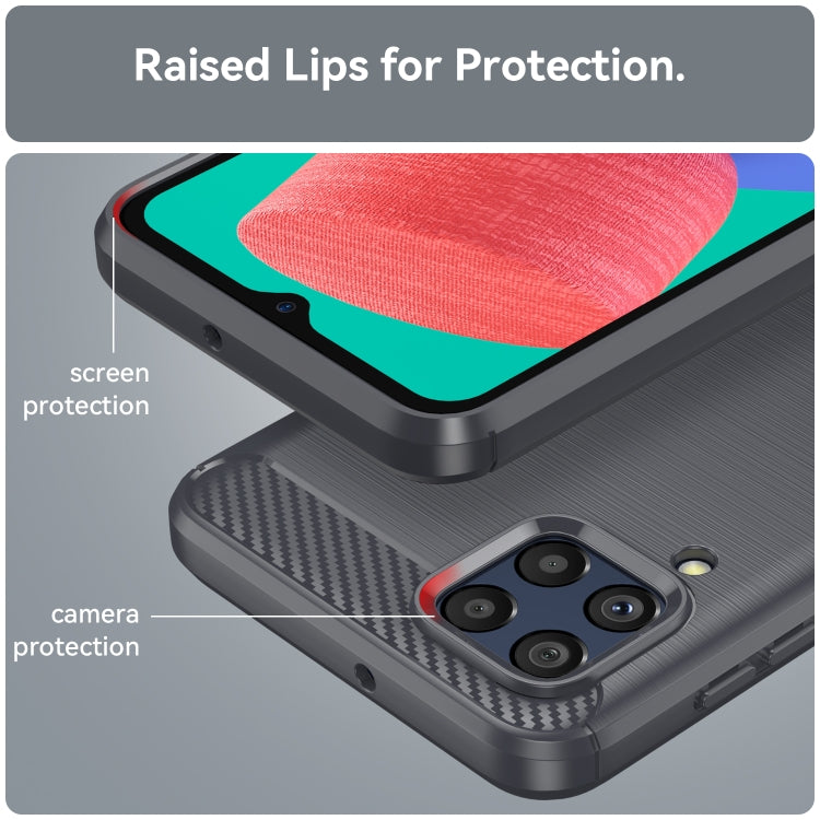 For Samsung Galaxy Jump2 Brushed Texture Carbon Fiber TPU Phone Case