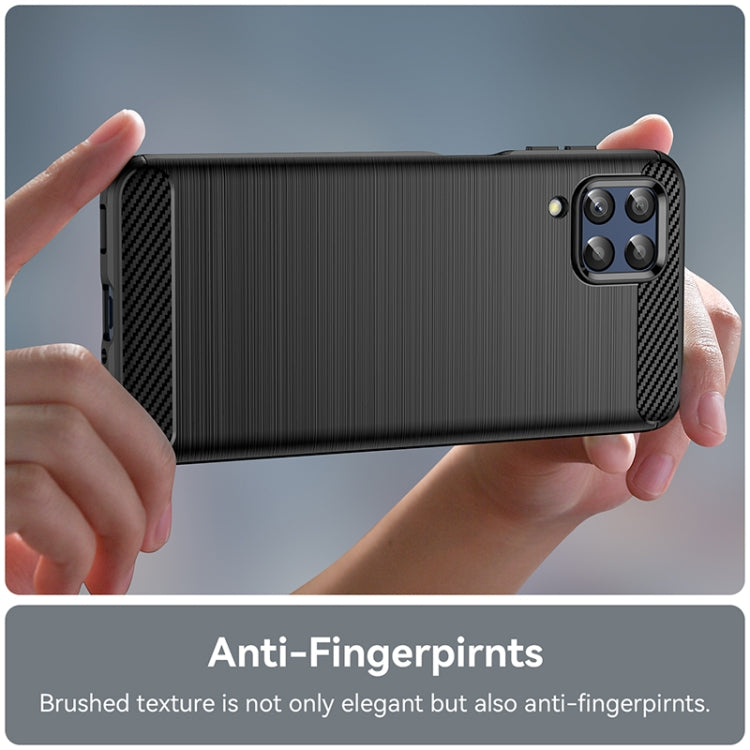 For Samsung Galaxy M33 Brushed Texture Carbon Fiber TPU Phone Case