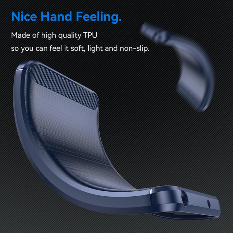 For Samsung Galaxy M33 Brushed Texture Carbon Fiber TPU Phone Case