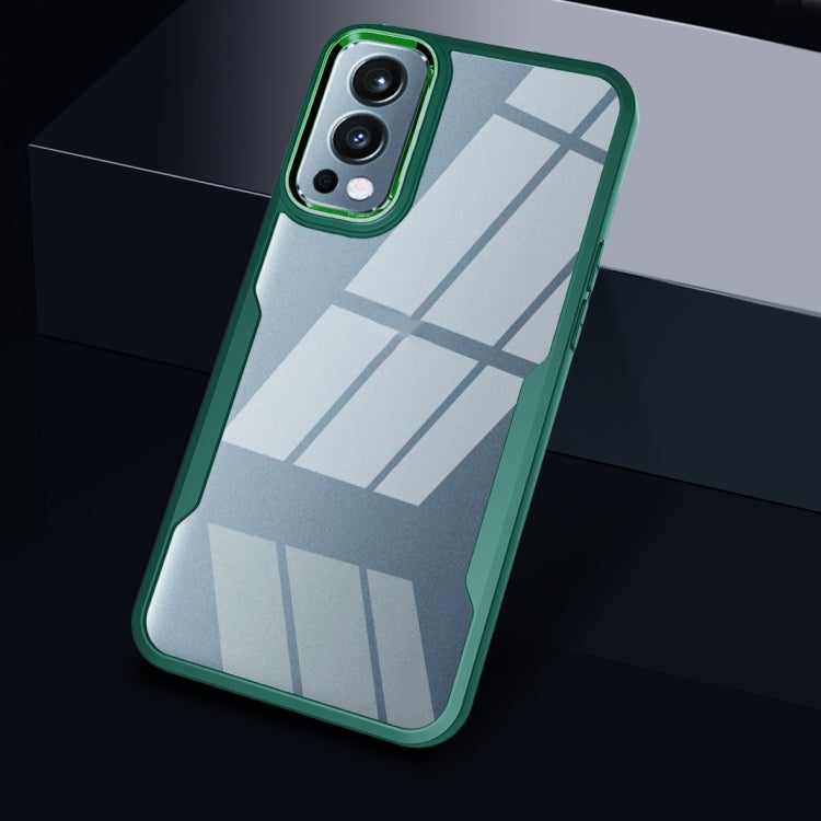 For OnePlus Nord 2 5G Transparent Acrylic + TPU Phone Case