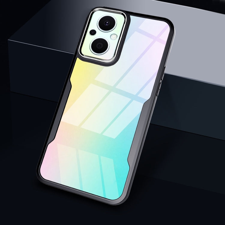 For OPPO Reno7 Z / OnePlus N20 Transparent Acrylic + TPU Phone Case