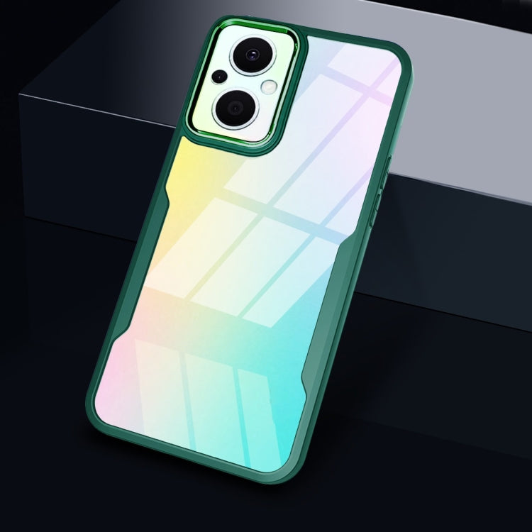 For OPPO Reno7 Z / OnePlus N20 Transparent Acrylic + TPU Phone Case