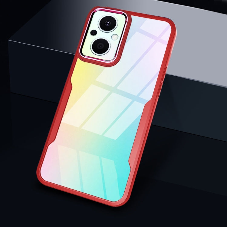 For OPPO Reno7 Z / OnePlus N20 Transparent Acrylic + TPU Phone Case