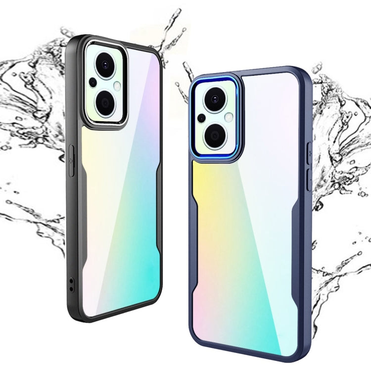 For OPPO Reno7 Z / OnePlus N20 Transparent Acrylic + TPU Phone Case