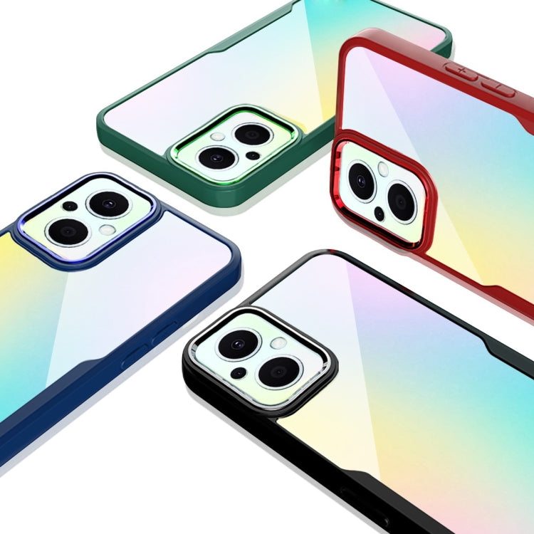For OPPO Reno7 Z / OnePlus N20 Transparent Acrylic + TPU Phone Case