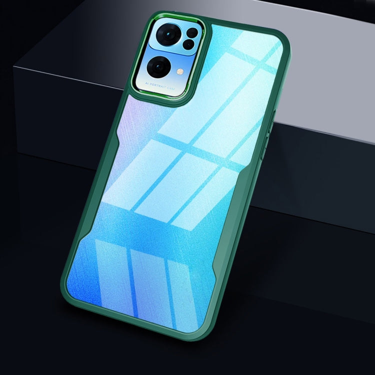 For OPPO Reno7 Pro Transparent Acrylic + TPU Phone Case