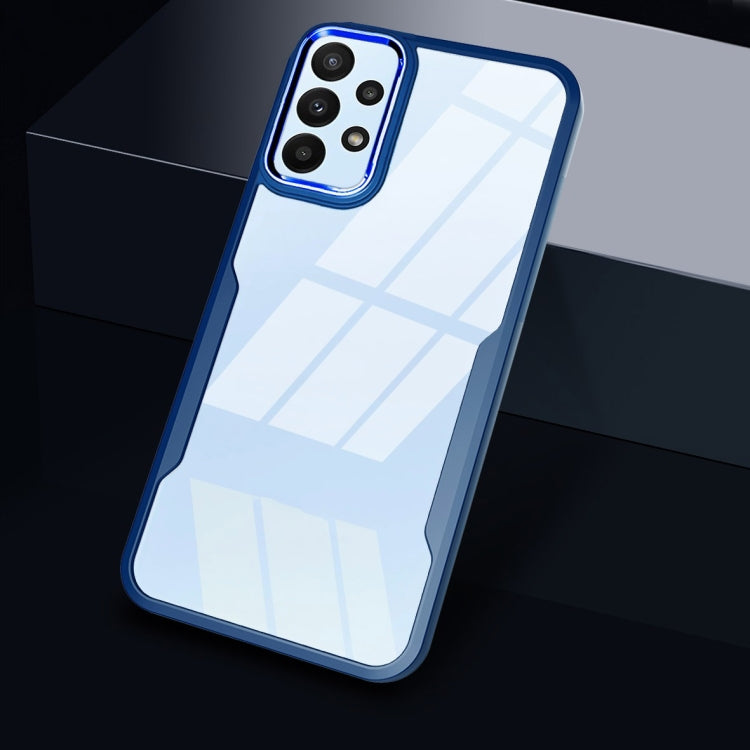 For Samsung Galaxy A73 Transparent Acrylic + TPU Phone Case