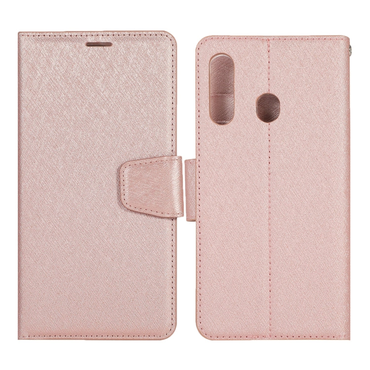 For Huawei Y6 Silk Texture Horizontal Flip Leather Case with Holder & Card Slots & Wallet & Photo Frame