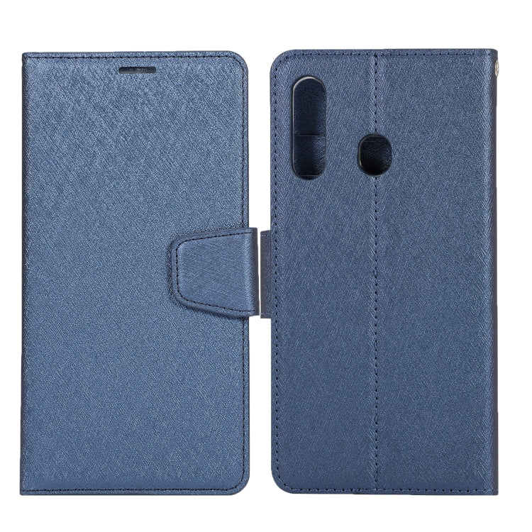 For Huawei Y6s (2020) Silk Texture Horizontal Flip Leather Case with Holder & Card Slots & Wallet & Photo Frame