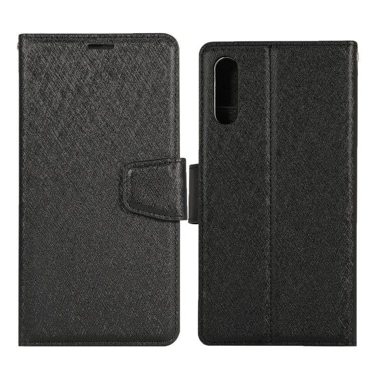 For Huawei Y9 Silk Texture Horizontal Flip Leather Case with Holder & Card Slots & Wallet & Photo Frame
