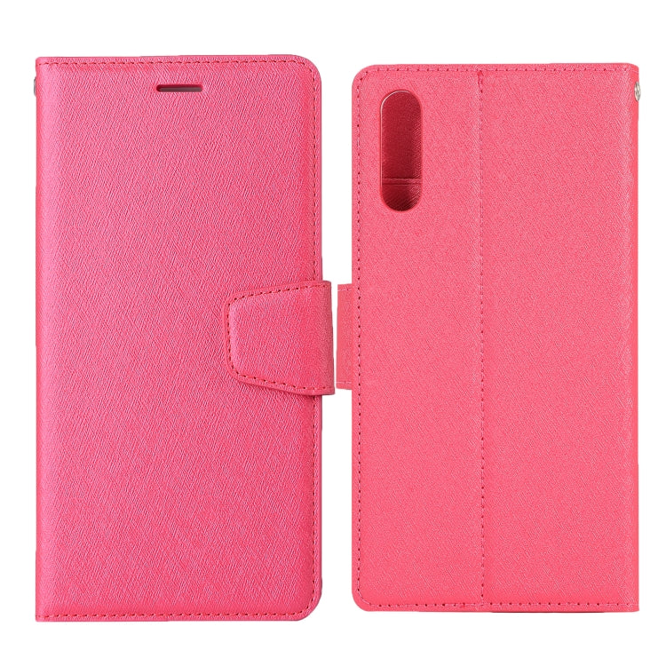 For Huawei Y9s (2020) Silk Texture Horizontal Flip Leather Case with Holder & Card Slots & Wallet & Photo Frame