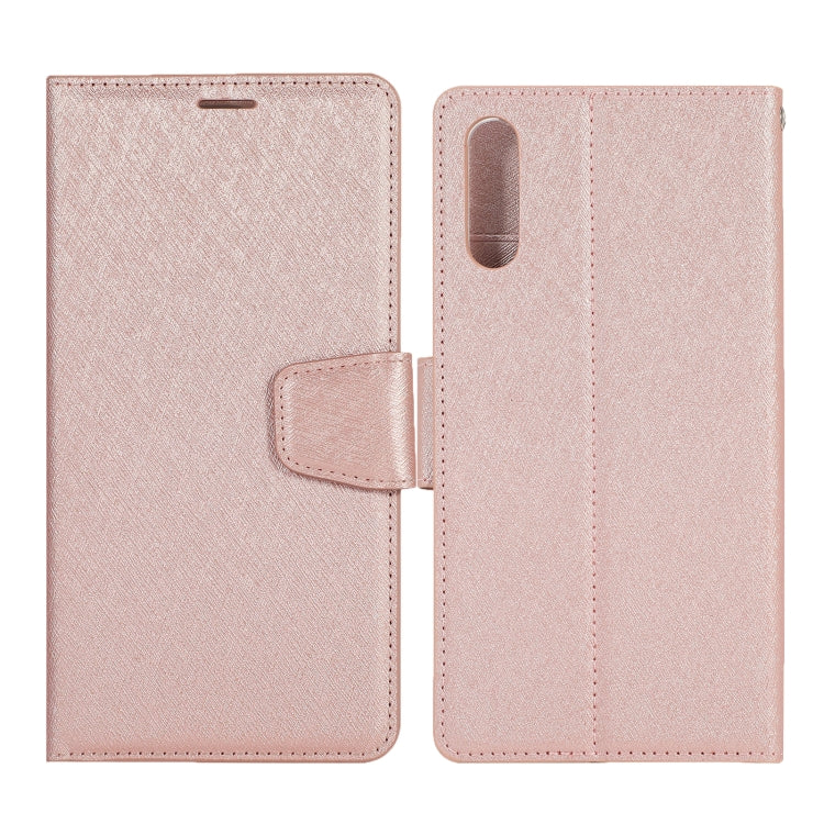 For Huawei Y9s (2020) Silk Texture Horizontal Flip Leather Case with Holder & Card Slots & Wallet & Photo Frame