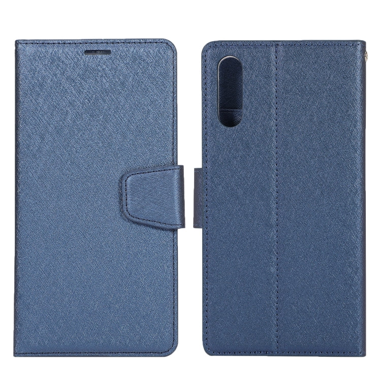 For Huawei Y9s (2020) Silk Texture Horizontal Flip Leather Case with Holder & Card Slots & Wallet & Photo Frame