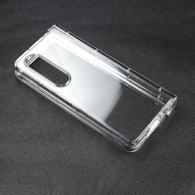 For Samsung Galaxy Z Fold4 Transparent 3 in 1 PC Phone Case