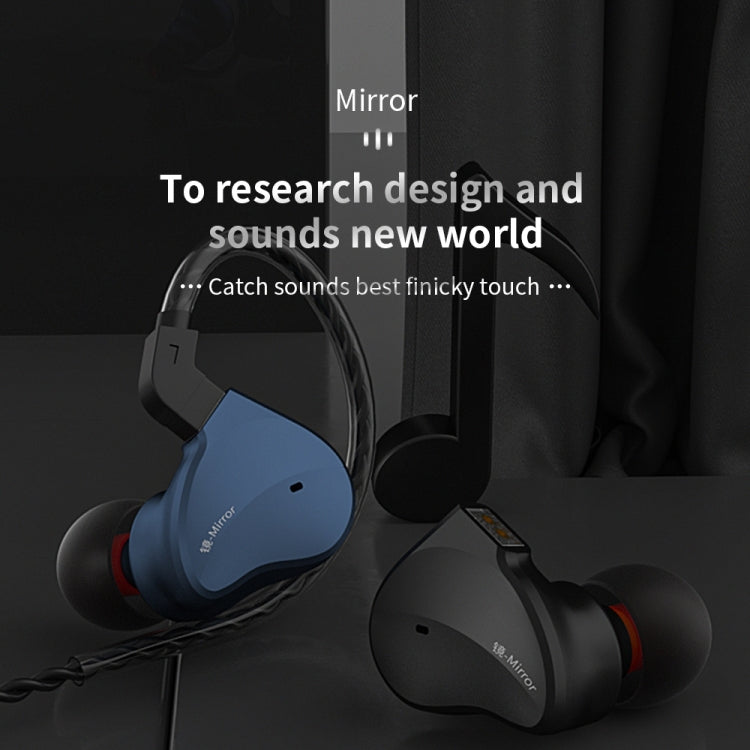 CVJ Mirror Hybrid Technology HiFi Music Wired Earphone With Mic
