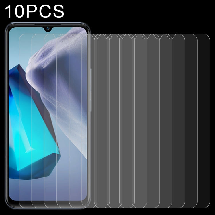 10 PCS 0.26mm 9H 2.5D Tempered Glass Film For vivo T1 Snapdragon 680