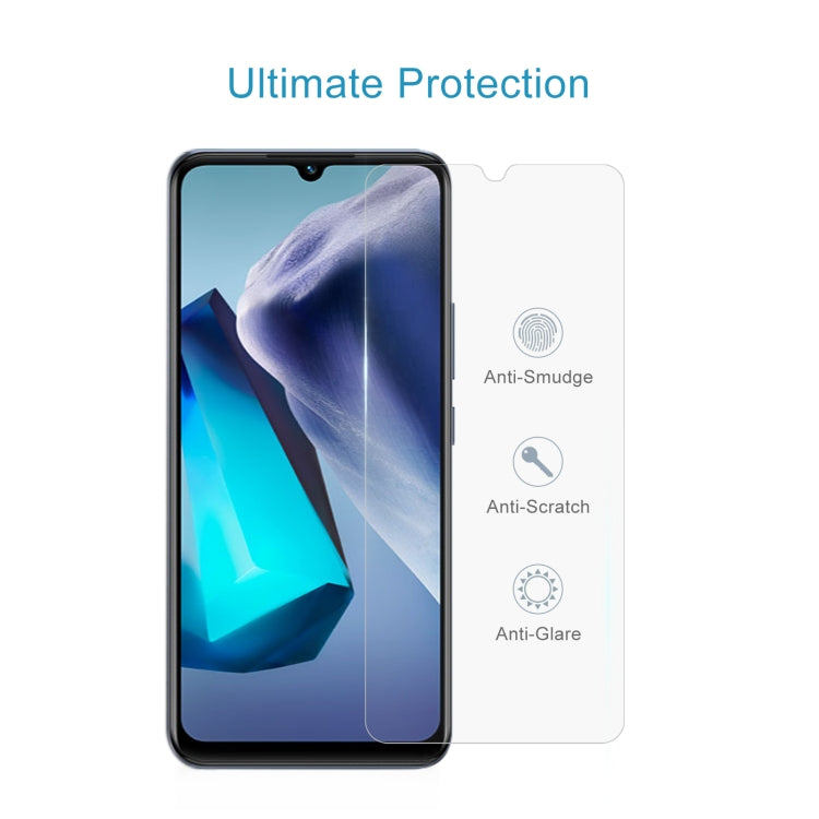 50 PCS 0.26mm 9H 2.5D Tempered Glass Film For vivo T1 Snapdragon 680