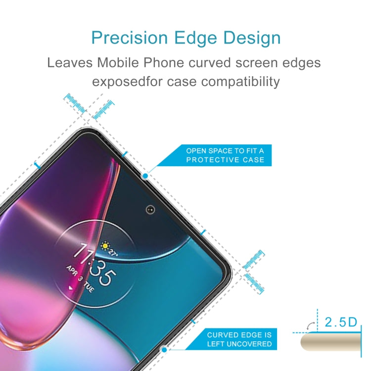 10 PCS 0.26mm 9H 2.5D Tempered Glass Film For Motorola Edge+ 5G UW