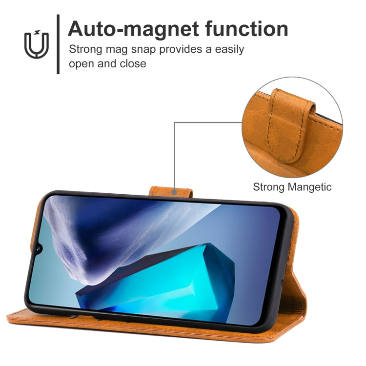 For vivo T1 Snapdragon 680 Leather Phone Case