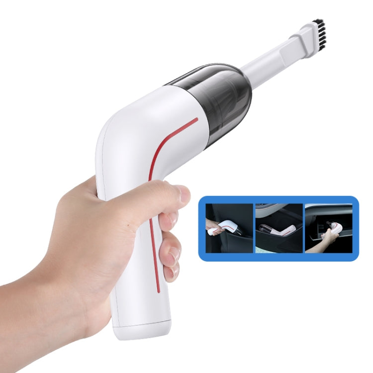 USAMS US-ZB253 LEJ Series Mini Hand-held Vacuum Cleaner(White)