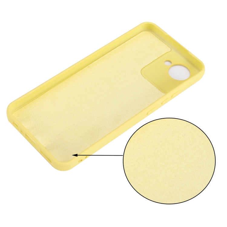 For Realme C30 / Narzo 50i Prime / C30S Pure Color Liquid Silicone Shockproof Full Coverage Phone Case